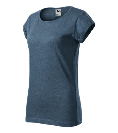 ADL164 FUSION Női póló (sötétdenim melírozott, XS) Malfini - KIFUTÓ TERMÉK!!!