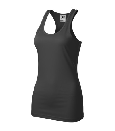 ADL167 RACER Női top (acélszürke, XXL) Malfini - KIFUTÓ TERMÉK!!!