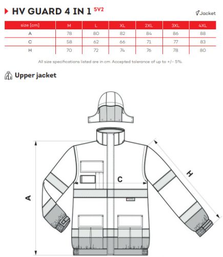 work safety shop munkaruhazat munkavedelem tobbfunkcios fenyvisszavero kabat rimeck 5v2