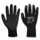 Portwest A100 Mártott latex védőkesztyű (fekete) (10/XL)