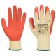 Portwest A100 Mártott latex védőkesztyű (sárga/narancs) (9/L)