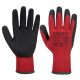 Portwest A100 Mártott latex védőkesztyű (piros/fekete) (8/M)