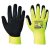 Portwest A340 Hi-Vis Grip Tenyérmártott védőkesztyű (sárga/fekete) (10/XL)