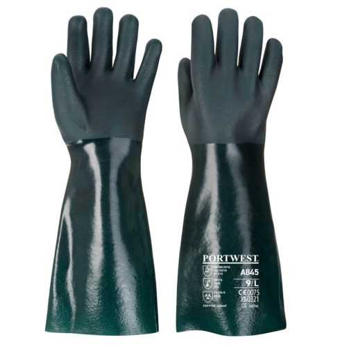 work safety shop munkaruhazat munkavedelem portwest a845 duplan martott vegyszerallo kesztyu