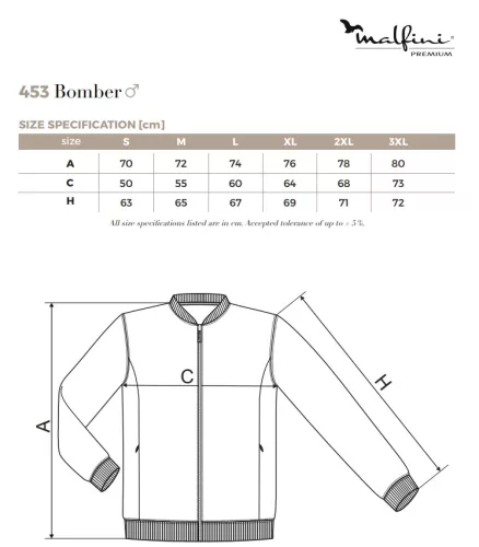 work safety shop munkaruhazat munkavedelem 453 malfini bomber cipzaros ferfi pulover
