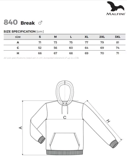 work safety shop munkaruhazat munkavedelem 840 malfini break kapucnis pulover 