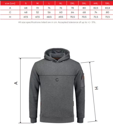 work safety shop munkaruha munkavedelem tricorp t42 premium hooded sweater kapucnis ferfi pulover
