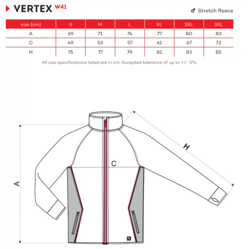 work safety shop munkaruha munkavedelem vertex w41 stretch polar pulover