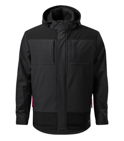 ADLW55 VERTEX Téli softshell kabát (ébenszürke)