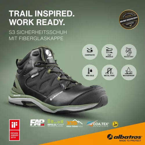 work safety shop munkaruhazat munkavedelem albatros 636220 vedobakancs ultratrail olive s3 esd