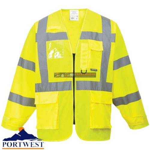 Portwest S475 Jól láthatósági vezetői dzseki (SÁRGA, XL) 1 db