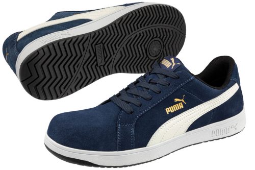 PUMA Iconic Suede Navy Low S1PL ESD FO HRO SR Védőcipő - 640020 - Work Safety Shop