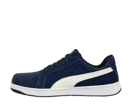 work safety shop munkaruha munkavedelem puma vedocipo 640020 iconic suede navy kek s1pl