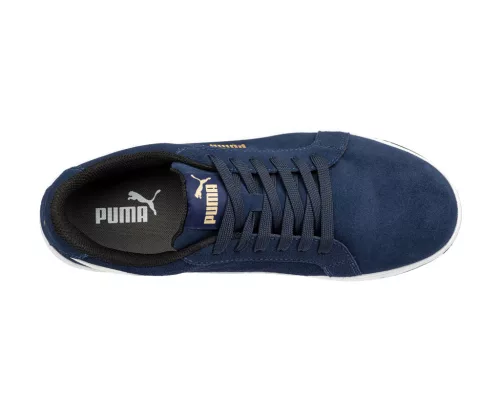 work safety shop munkaruha munkavedelem puma vedocipo 640020 iconic suede navy kek s1pl