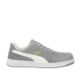 work safety shop munkaruha munkavedelem puma vedocipo 640030 iconic suede grey szurke s1pl