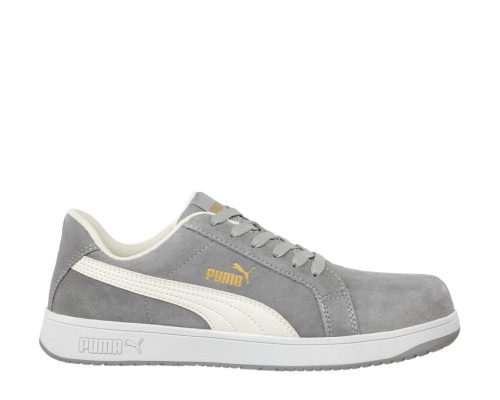 PUMA Iconic Suede Grey Low S1PL ESD FO HRO SR Védőcipő - 640030 - Work Safety Shop