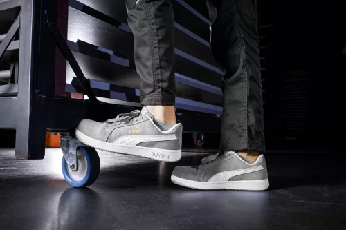 work safety shop munkaruha munkavedelem puma vedocipo 640030 iconic suede grey szurke s1pl