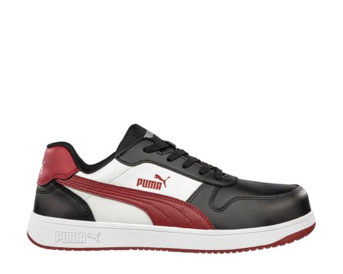 PUMA Frontcourt BLK/WHT/RED LOW S3L ESD FO HRO SR Védőcipő - 640200 - Work Safety Shop