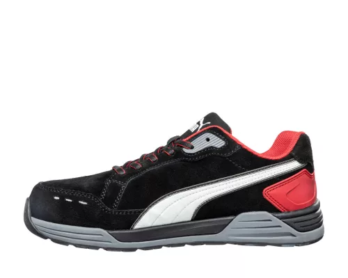 work safety shop munkaruhazat munkavedelem puma vedocipo 644630 airtwist blk red low s3 esd