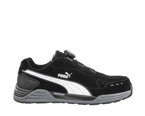 PUMA AirTwist Black Disc Low S3 ESD HRO SRC Védőcipő - 644651 - Work Safety Shop