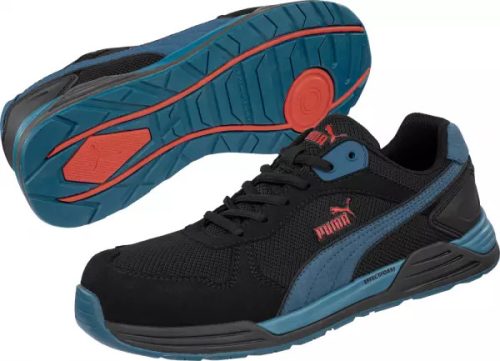 PUMA Frontside BLK/BLU Low S1P ESD HRO SRC Védőcipő - 644660 - Work Safety Shop