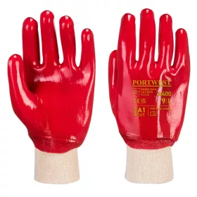 work safety shop munkaruhazat munkavedelem portwest a400 pvc vedokesztyu csukloig martott