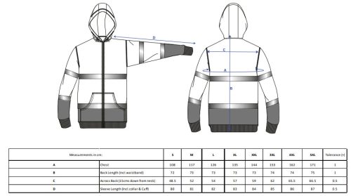 work safety shop munkaruhazat munkavedelem portwest b317 hivis kapucnis fenyvisszavero pulover