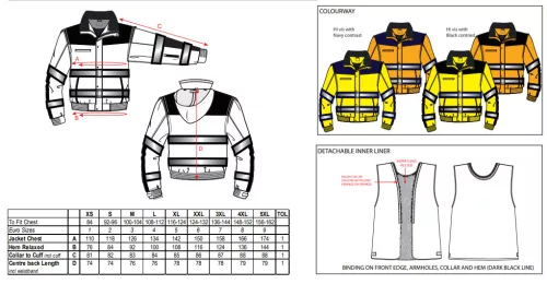 work safety shop munkaruhazat munkavedelem c466 portwest jol lathatosagi bomber kabat