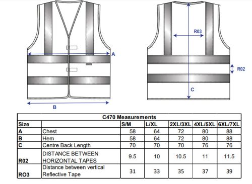 work safety shop munkaruha munkavedelem portwest c470 jol lathatosagi fenyvisszavero melleny