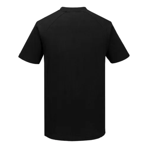 CD811 Portwest WX2 Pamut póló (fekete, 3XL)