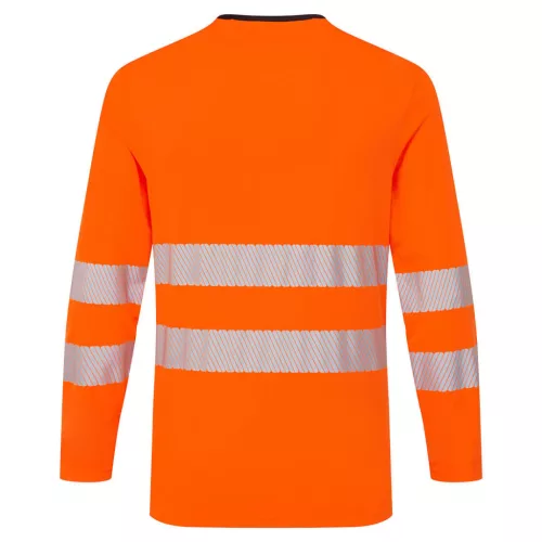 work safety shop munkaruha munkavedelem dx416 portwest jol lathatosagi hosszu ujju narancssarga polo