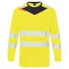work safety shop munkaruha munkavedelem dx416 portwest jol lathatosagi hosszu ujju sarga polo