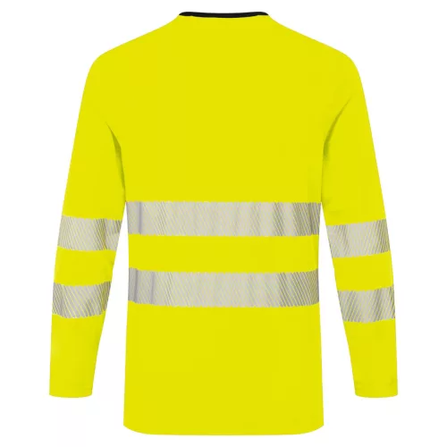 work safety shop munkaruha munkavedelem dx416 portwest jol lathatosagi hosszu ujju sarga polo