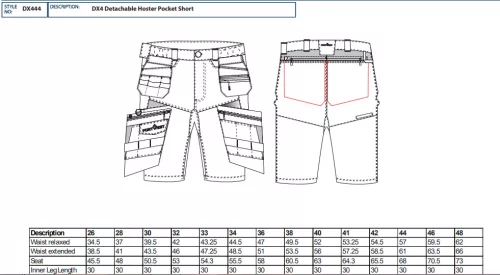 work safety shop munkaruhazat munkavedelem dx444 portwest lengozsebes munkas rovidnadrag