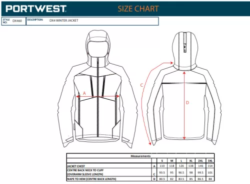 work safety shop munkaruhazat munkavedelem dx460 portwest dx4 telikabat