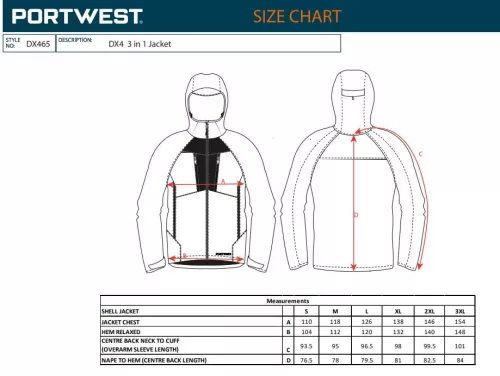 work safety shop munkaruhazat munkavedelem dx465 portwest dx4 vizallo kabat