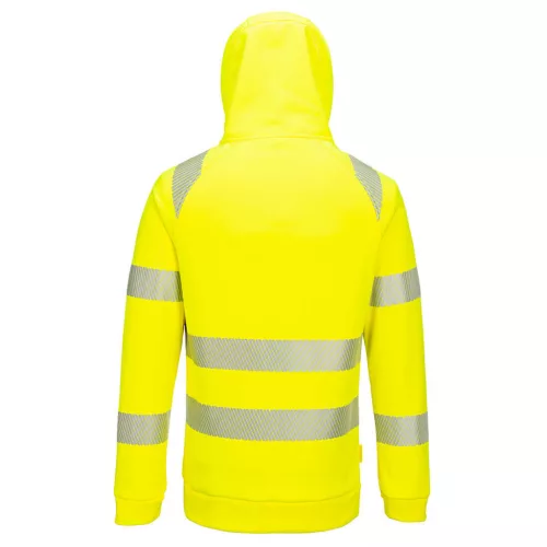 work safety shop munkaruhazat munkavedelem jol lathatosagi sarga kapucnis pulover dx482 portwest 