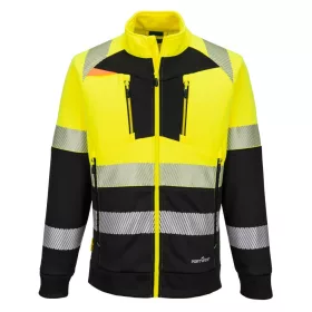 work safety shop munkaruhazat munkavedelem jol lathatosagi sarga cipzaros felso dx490 portwest 