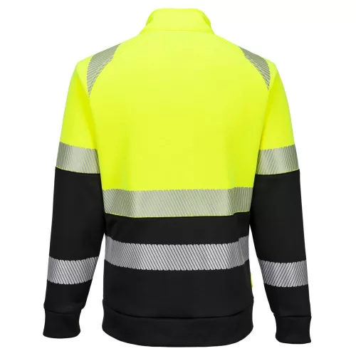 work safety shop munkaruhazat munkavedelem jol lathatosagi sarga cipzaros felso dx490 portwest 