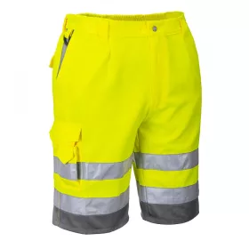 work safety shop munkaruha munkavedelem portwest jol lathatosagi rovidnadrag e043 sarga