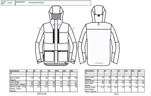 work safety shop munkaruhazat munkavedelem ev461 portwest ev4 parka telikabat