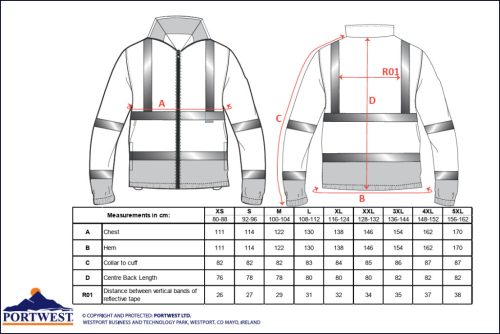work safety shop munkaruha munkavedelem portwest f301 jol lathatosagi polar pulover
