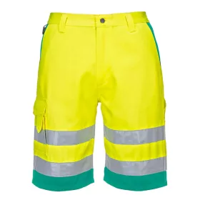 work safety shop munkaruha munkavedelem portwest jol lathatosagi rovidnadrag l043 sarga