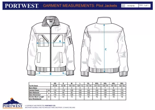 work safety shop munkaruhazat munkavedelem portwest pj10 sotetkek pilota kabat