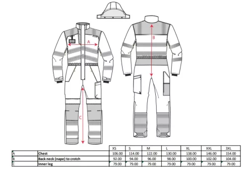 work safety shop munkaruha munkavedelem portwest pw352 jol lathatosagi teli belelt overal