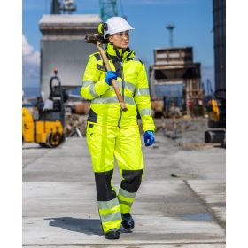 work safety shop munkaruhazat munkavedelem pw3 portwest pw382 noi jol lathatosagi sarga telikabat