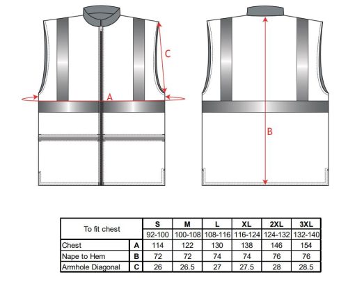 work safety shop munkaruha munkavedelem portwest rt44 fenyvisszavero kifordithato melleny 