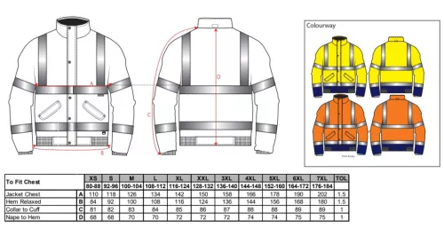 work safety shop munkaruhazat munkavedelem jol lathatosagi bomber dzseki s266 portwest