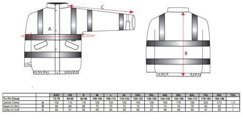 work safety shop munkaruhazat munkavedelem jol lathatosagi bomber dzseki s463 portwest