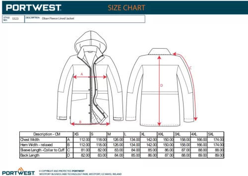 work safety shop munkaruhazat munkavedelem portwes s523 belelt telikabat